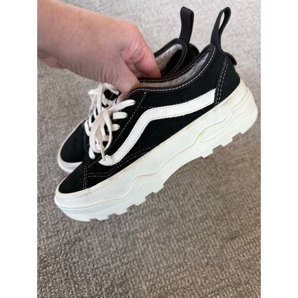 Vans Sentry Old Skool Wc - Sherpa Suede Black womens 6 Men’s 4.5 - Picture 2 of 9